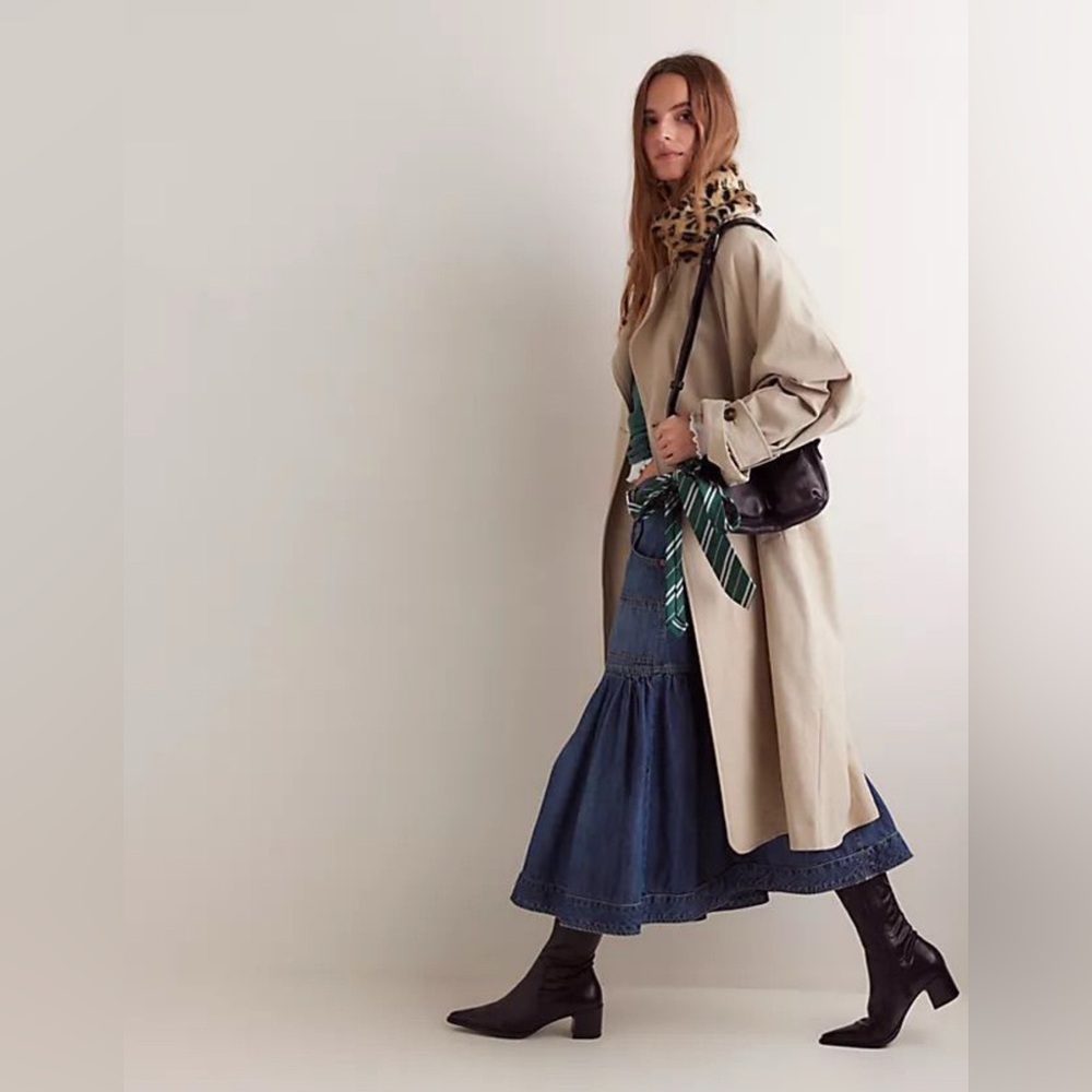 $268 NEW Free People Need It Trench Coat XL